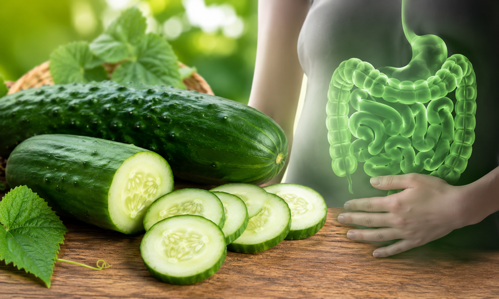 Pepino para la salud intestinal